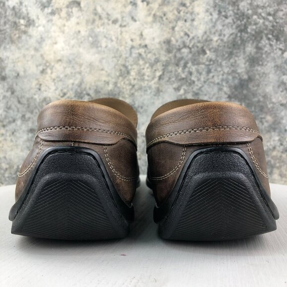 Ecco Men\'s Size 44 (10-10.5) Classic 2 Brown Genuine Leather Moc Driving Loafers main image 13